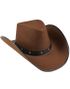 Brun Cowboyhatt med Nagler