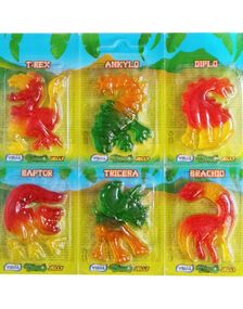 6 stk Vidal Dino Jelly / Gelegodteri