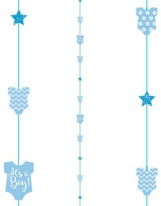 Its a Boy - Blå Bodyformet Ballonghale 182 cm