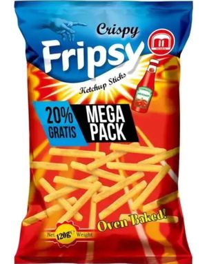 Fripsy Sticks Ketchup Flavour - Snacksstenger med Ketchupsmak 120 gram