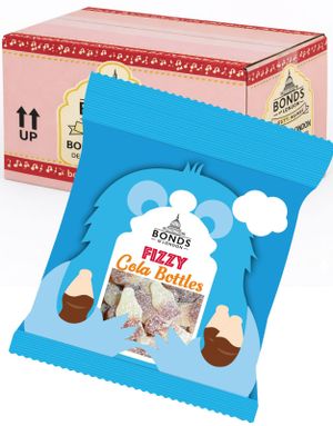 20 stk Fizzy Cola Bottles - Bonds of London - Hel Eske 1 kg (UK)