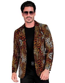 Leopardmønstret Blazer til Mann
