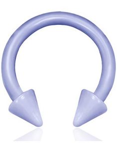 Rund Lilla Øyenbrynspiercing med Spike Kuler - 1.2 x 8 mm