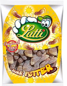 Lutti Sure Føtter - Fizzy Vingummiføtter med Colasmak 130 gram