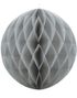 Lys Grå Honeycomb Ball VELG STØRRELSE 10-40 cm