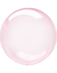 Rosa Gjennomsiktig Ballongboble 40 cm