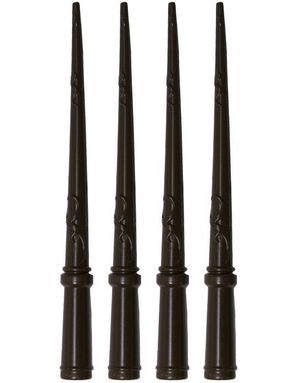 4 stk Harry Potter Tryllestaver med Utskjæringer 23 cm - Lisensiert