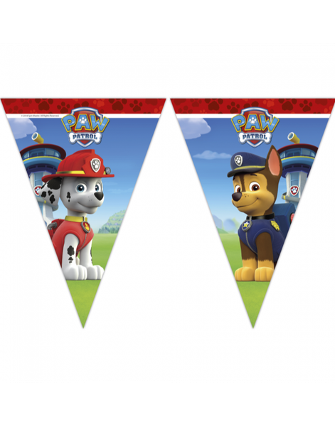 Banner med Vimpler 2,3 meter - Paw Patrol