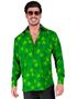 St.Patrick Skjorte med Trekløvermotiver til Herre - Small/Medium