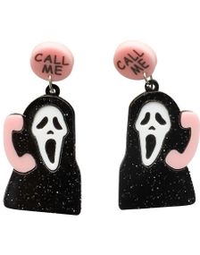 "Call me" - Spøkelsesøredobber med Telefon og Tekst