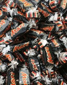 2,5 kg Små Mars Sjokolader - Hel Eske