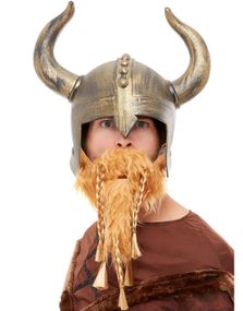 Viking Hjelm med Skjegg