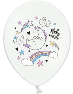 6 stk 30 cm Latexballonger - Magisk Enhjørning