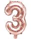 Tallet 3 - Rose Gullfarget JUMBO Folieballong 86 cm