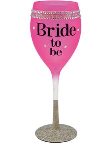 Bride to Be Drinkglass pyntet med Stener
