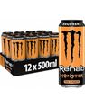 12 stk Monster Energy Rehab Peach Tea - Energidrikk med Ferskentesmak - Hel Eske 12 x 500 ml (Tyskland)