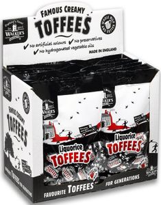 12 poser Walkers Liqurice Toffees – Hel Eske