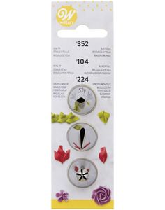 3 stk Sprøytetupper for Kanter #104, #352, #224 - Wilton