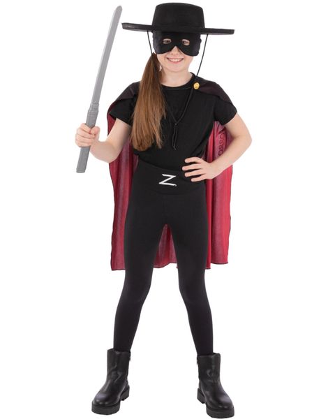 Zorro Kostymesett til Barn - 4 Deler