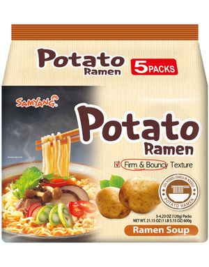 5 stk Samyang Potato Ramen 5x120 gram (Korea)