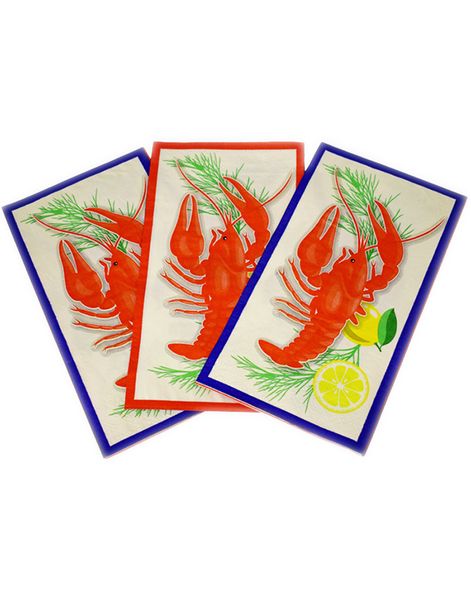 20 stk Servietter 33x40 cm - Krepsefest