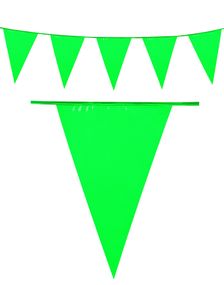 Grønt Banner med Store Vimpel Flagg 10 meter 