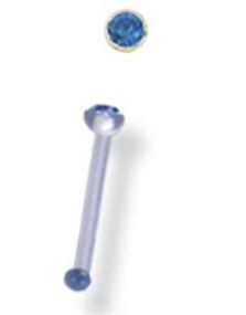 Diamond Touch Blue Stone - Nesepiercing