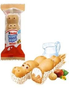 Kinder Happy Hippo Hasselnøtt Kjeks 21 gram