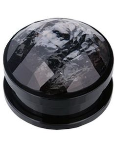 Moon Stone Grey - Svart Piercing Plugg