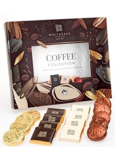 Whitakers Coffee Collection Gavepakke - Mørk og Melkesjokolade med Kaffesmak