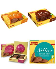 Taste Them All - Marabou Noblesse Tynne Runde Sjokoladplater - Fire Smaker - Pakketilbud