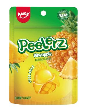 Peelerz Gummy Pinapple - Skrellbart Gelegodteri med Ananassmak 65 gram