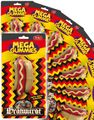 9 stk Mega Gummies German Bratwurst - Vingummi Pølse med Tutti Fruttismak - Hel Eske 1,08 kg