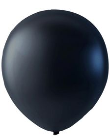 100 stk 30 cm MEGAPACK - Svarte Metallic Ballonger
