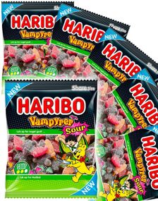 18 stk Poser med Haribo Sure Vampyrer - Hel Eske 2,16 kg
