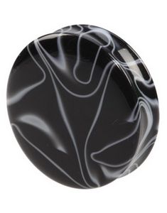 Marble Design Black - Piercing Plugg