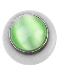 Cat Eye Green - 6 mm Stålkule til 1,6 mm Stang