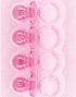 4 stk Rosa Smokker 5 cm