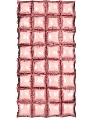 Rosegullfarget Waffle Folie Ballong for Backdrop/Bakgrunn 55 cm x 110 cm