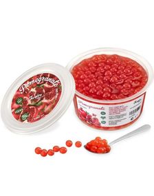 Fruit Pearls Pomegranate - Granateple Gelekuler til Boba/Bubble Tea 450 gram