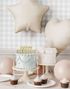 Hjerteformet Matt Beige Folieballong 45 cm