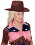 Brun Cowboyhatt med Snor