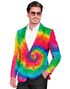 UV Glow Tie Dye Kostymejakke til Herre