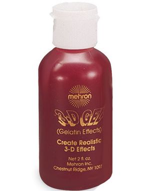 3-D Gelatin Effects 14 ml - Blood Red Mehron 3D Effekt Gel