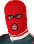 Rød Balaklava/Finlandshette