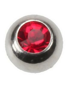 Big Red Stone - 8 mm Stålkule til 1,6 mm Stang - NB! Sidehull