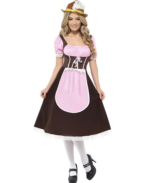 Krojente med Lang Kjole - Oktoberfest Kostyme