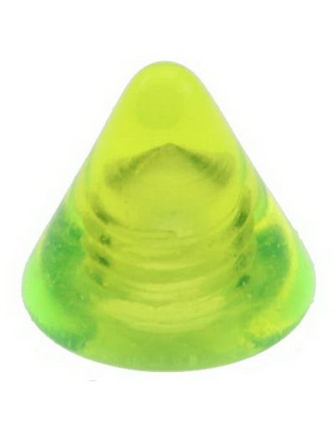 Yellow Spike - 3 mm Akrylkule til 1,2 mm stang