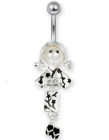 Geisha Girl Navlepiercing - Svart