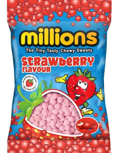 Millions i Pose med Jordbærsmak 110g